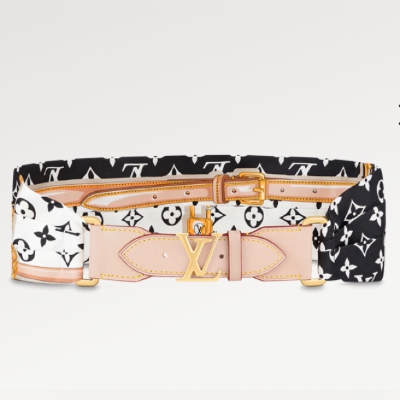 Louis Vuitton monogram Silk Belt - Picture 1 of 5